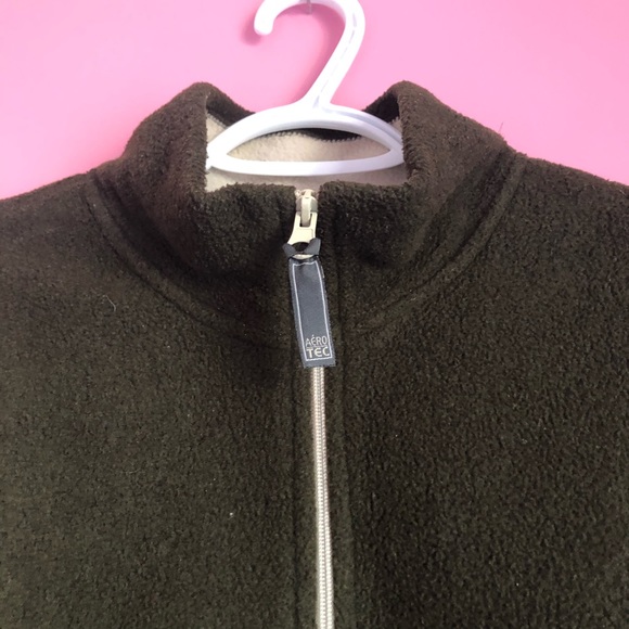 ❗️2/$20❗️ Vintage Olive 3/4 Zip Sweater - Picture 5 of 8
